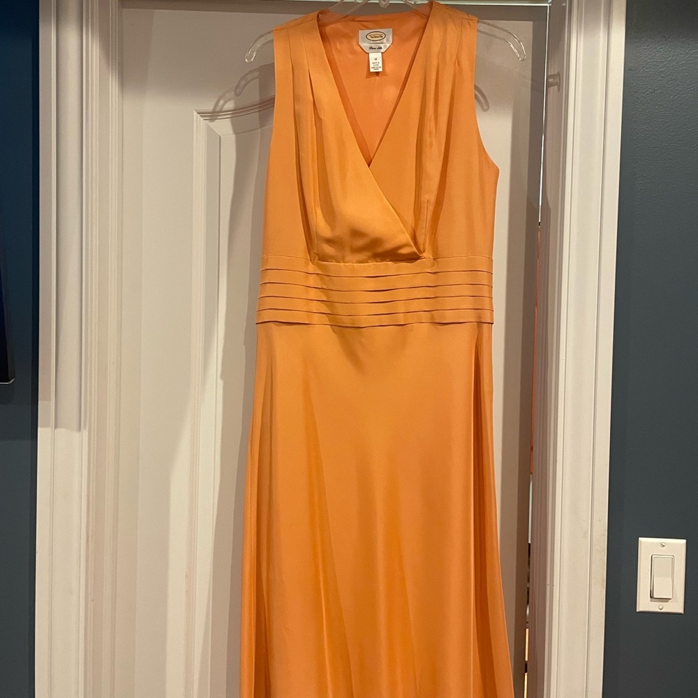 Talbots Peach Pure Silk Dress